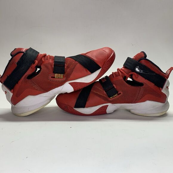 Nike LeBron Mens Size 9.5 Soldier 9 University Red Basketball - Picture 7 of 10